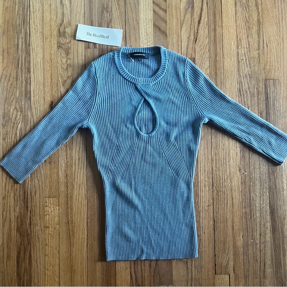 Barbara Bui Charcoal Knit Top